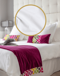 draps linge de lit hôtel