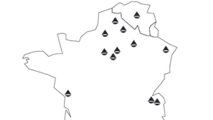 implantation carte emplacement Sdez sites France Belgique