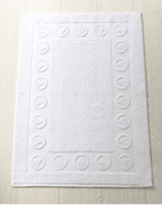 tapis de bain hotel linge douche propre