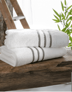 serviette de bain linge hôtel éponge douche propre