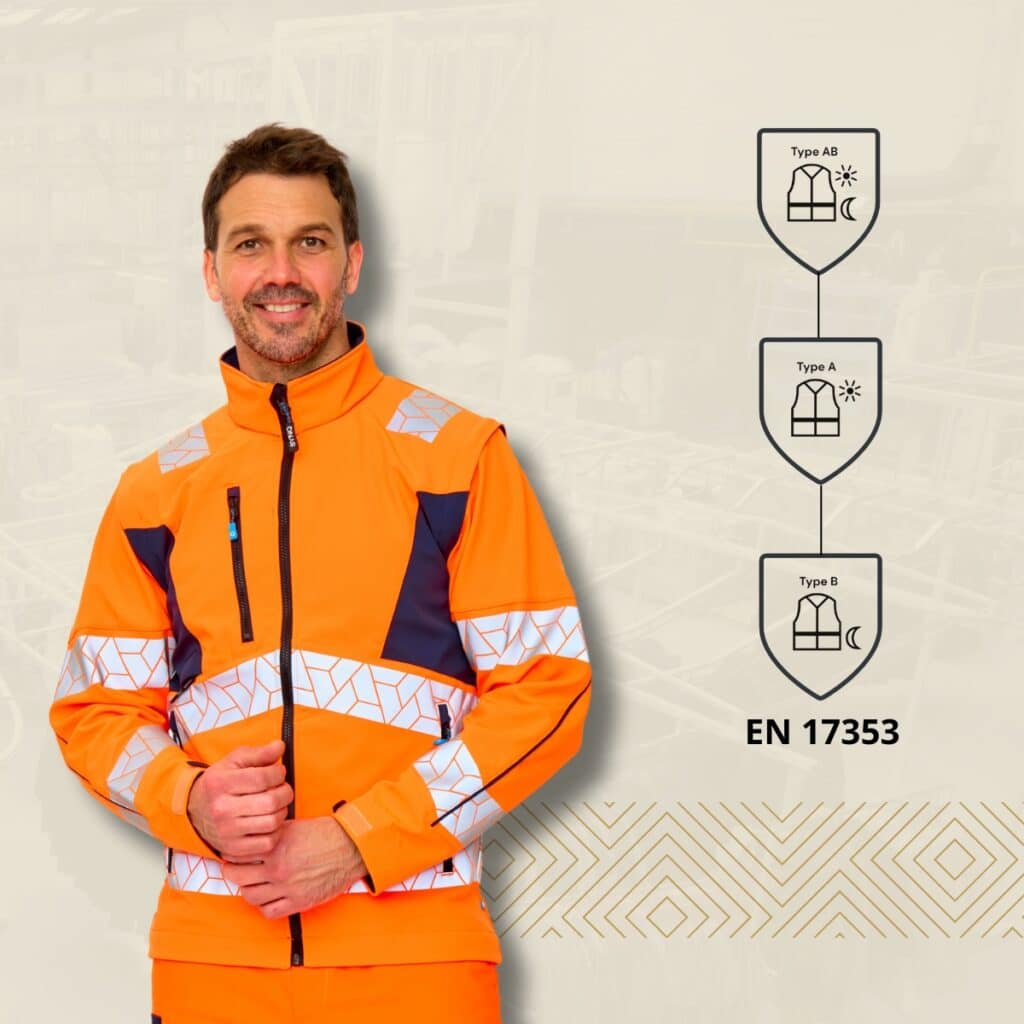 Norme EN 17353 : vêtements de protection à visibilité améliorée pour risque modéré